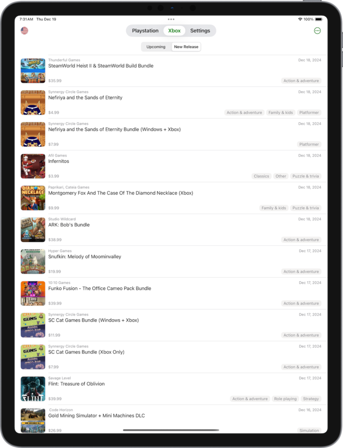 iPad Version